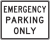 Emergency Parking Only Clip Art